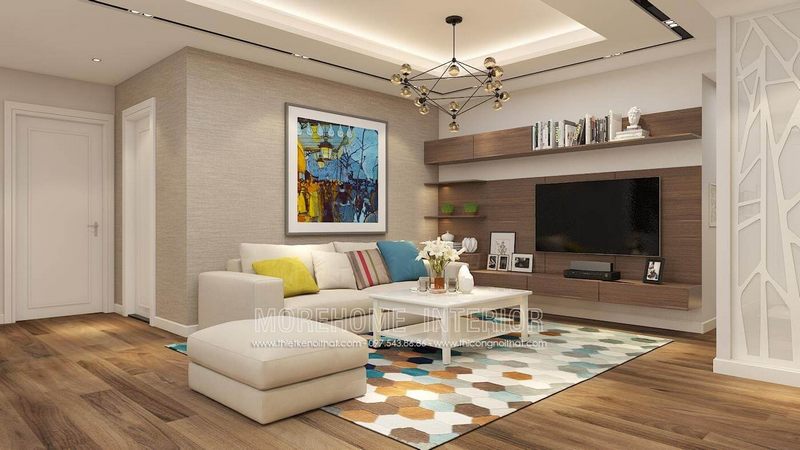 Cửa gỗ phòng khách MDF sơn trắng đắp chỉ nổi mang vẻ đẹp cổ điển MH05